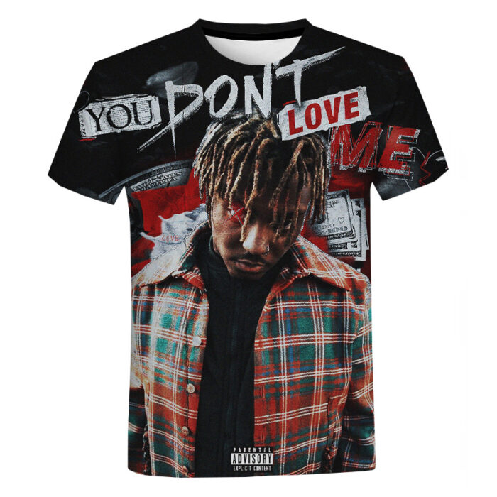 Juice WRLD 999 3D Print Tops Fashion Rapper Hip Hop Men & Women T-shirt 3