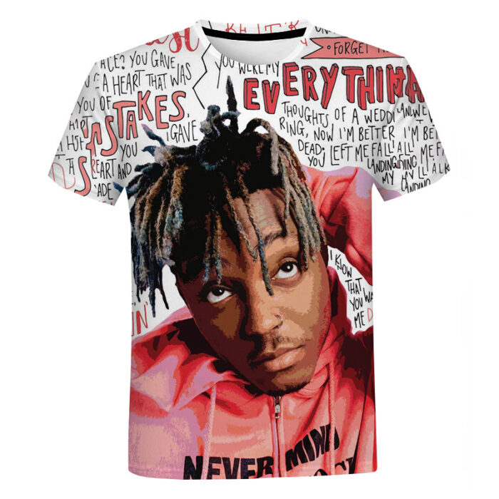 Juice WRLD 999 3D Print Tops Fashion Rapper Hip Hop Men & Women T-shirt 1