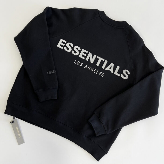 New Essentials Men's Fashion Brand Polyester 3M Reflective Loose Unisex Sweatshirt 5