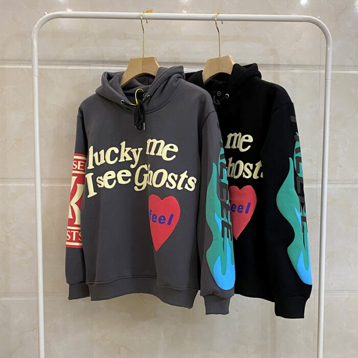 Kanye West Oversized Streetwear Velvet Pullover hoodie 3