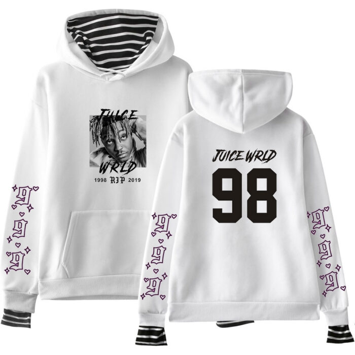 Rapper Juice Wrld Fake Two Pieces Fashion Jacket - Sweatshirt 5
