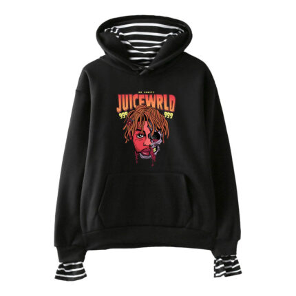 Rapper Juice Wrld Fake Two Pieces Fashion Jacket - Sweatshirt 2