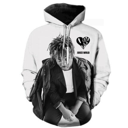 New Rapper Juice Wrld 3D Printed Hip Hop Streetwear Pullover Hoodies 2