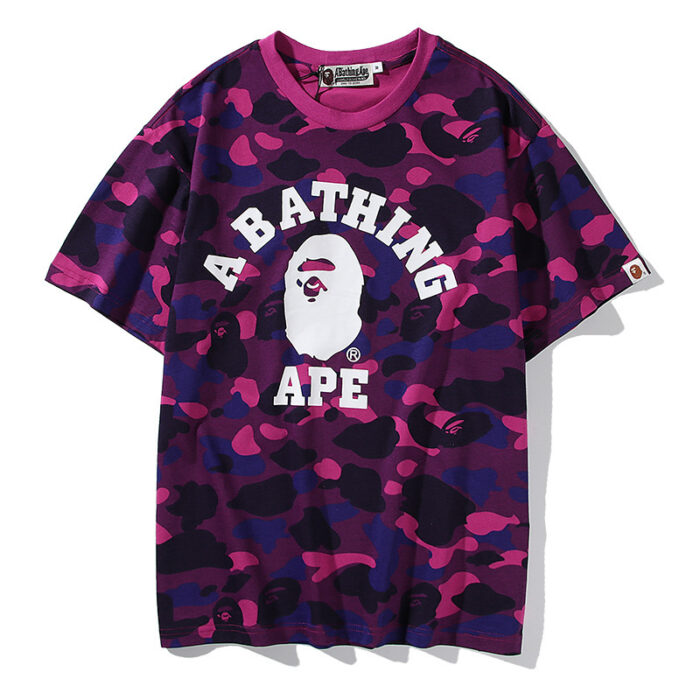 BAPE Men Casual Short Sleeve Camouflage Unisex Streetwear Summer T-Shirts 5