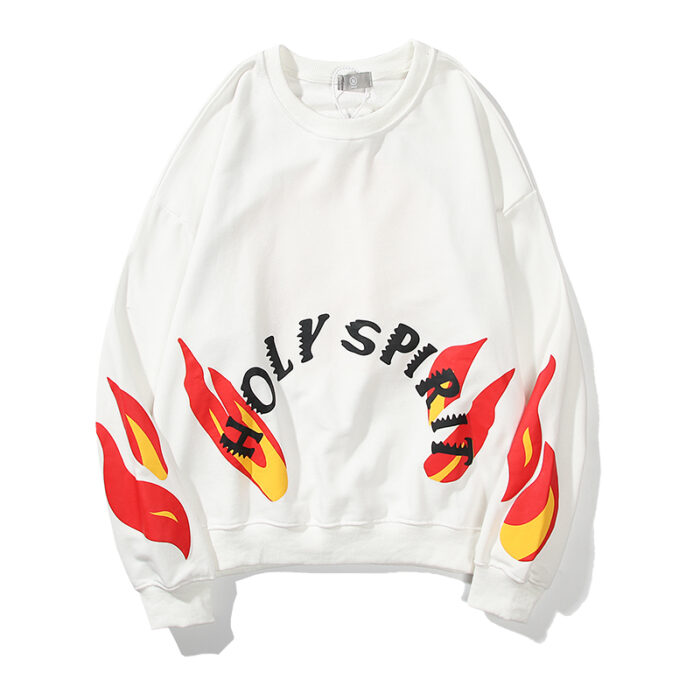 Kanye West Holy Spirit Flame Pattern Sweatshirt - Hoodie 4