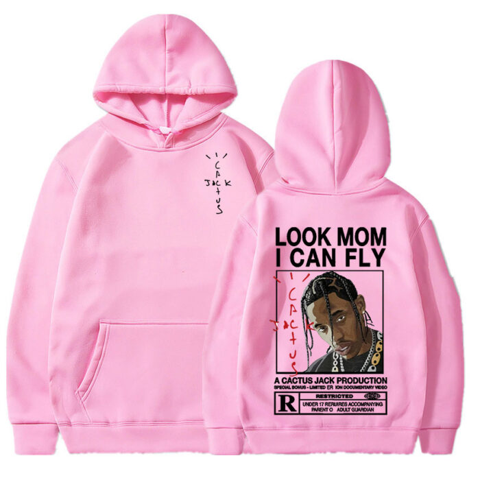 Travis Scott LOOK MOM I CAN FLY Pullover Fashion Sweatshirt Unisex Hoodie 6