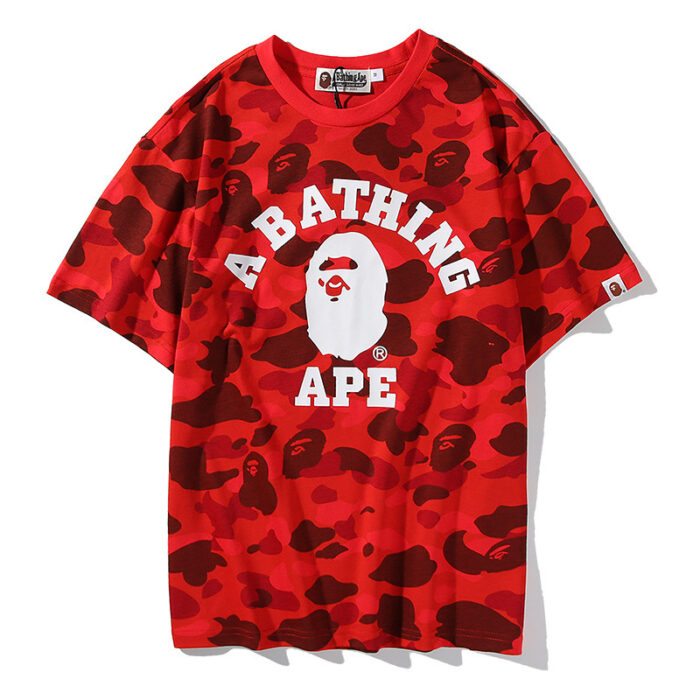 BAPE Men Casual Short Sleeve Camouflage Unisex Streetwear Summer T-Shirts 4