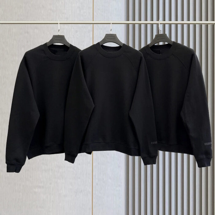 New Essentials Men's Fashion Brand Polyester 3M Reflective Loose Unisex Sweatshirt 3