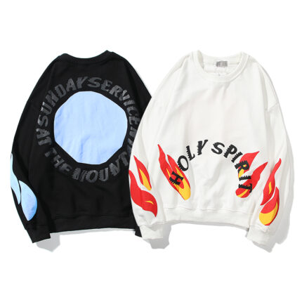 Kanye West Holy Spirit Flame Pattern Sweatshirt - Hoodie 1