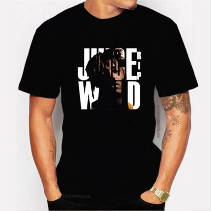 Juice Wrld Workou Graphic Trendy Hombre Black Vintage Tshirt 1