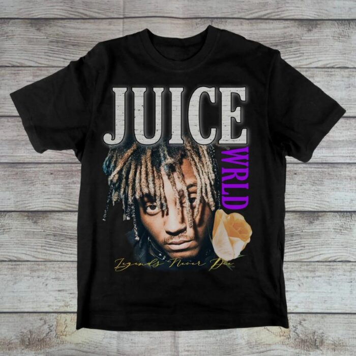 Juice Wrld Legends Never Die Hip-Hop Streetwear Graphic T-Shirts