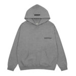 Essentials Flocking Letter Pullover Loose Hoodie