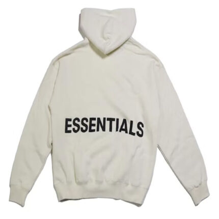 Fear Of God Essentials Graphic Pullover Hoodie Cream