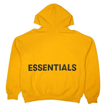 Fear Of God Essentials Graphic Pullover Hoodie Yellow