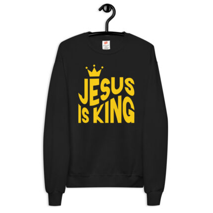 Crown Jesus is King Unisex Fleece Sweatshirt