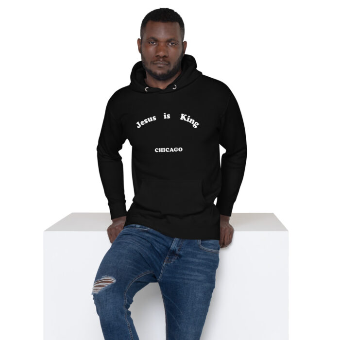 Jesus is King Chicago Black Hoodie