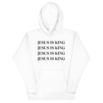 Jesus is King White Hoodie Unisex
