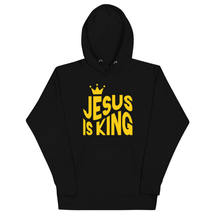 Jesus is King Yellow Unisex Hoodie